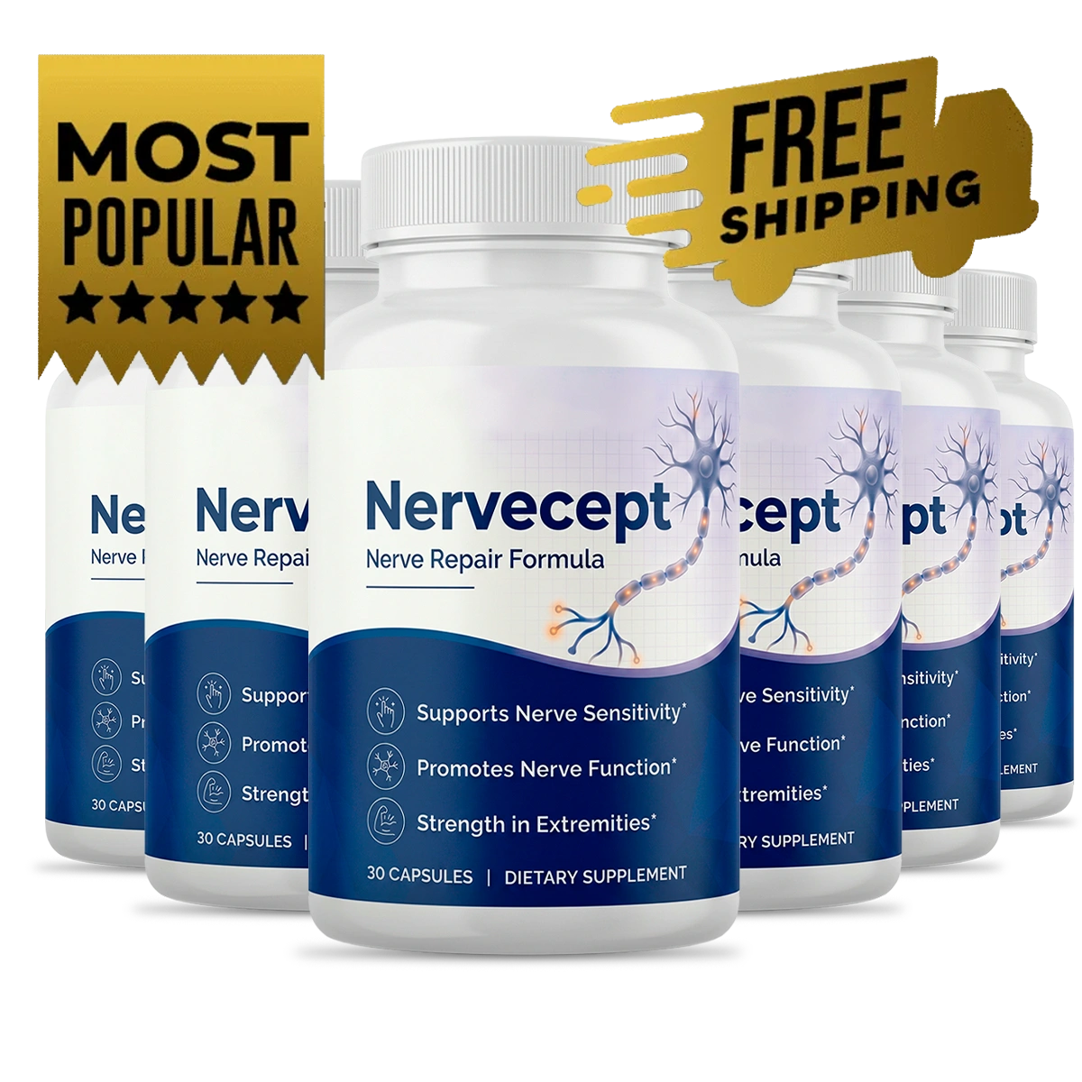 Nervecept — 6 Bottle Package